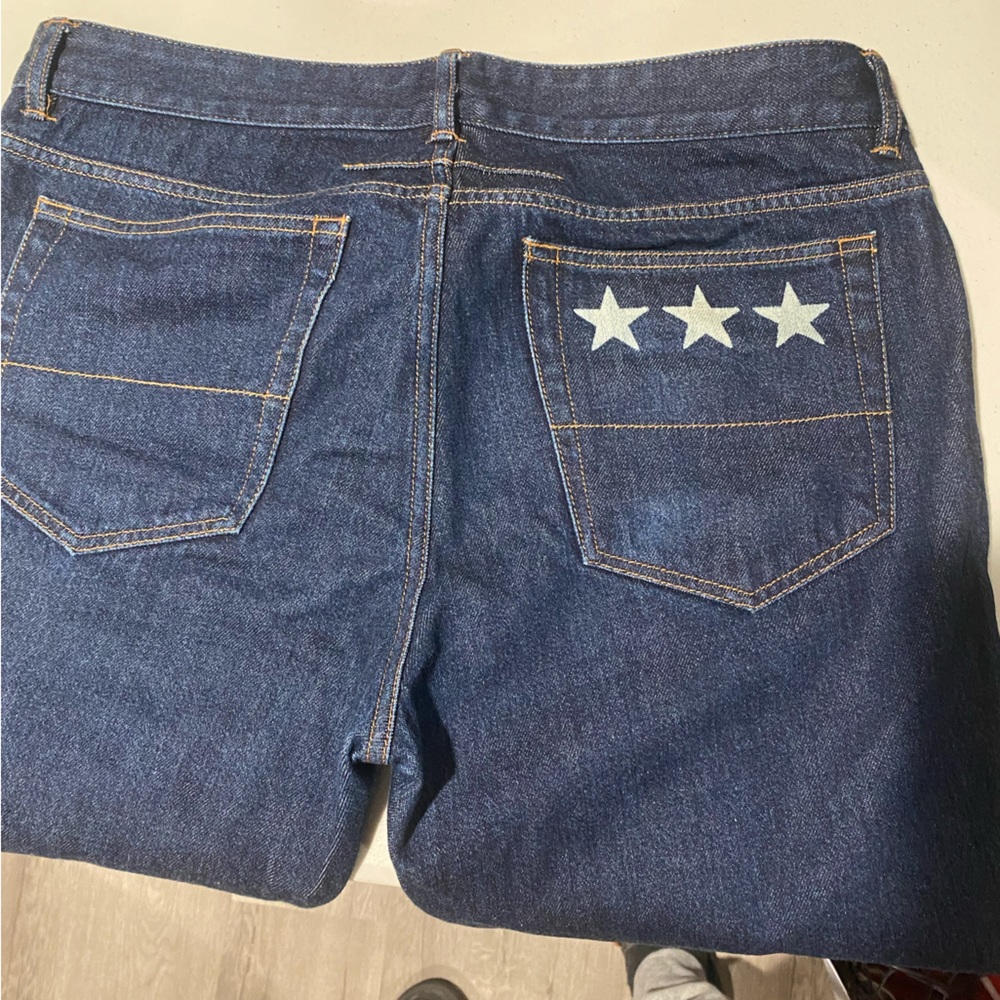 Givechy men’s jeans with stars in back pocket